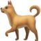 Dog emoji on Apple